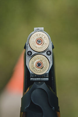 shotshells in a shotgun