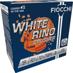White Rino Crusher, 12 Gauge, 8 Shot, 2-3/4 in, 1 1/8 oz, 1300 fps