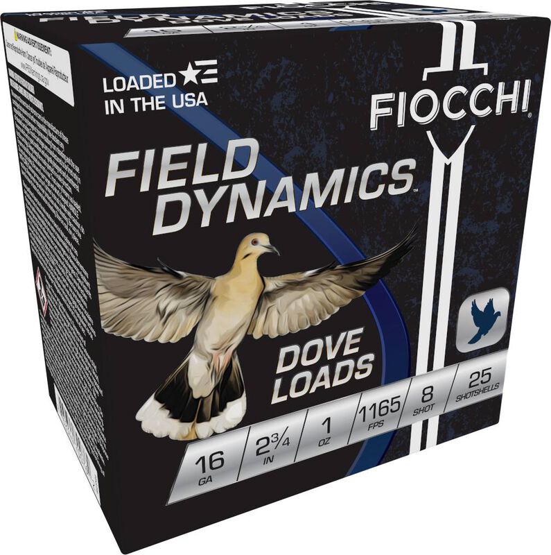 Field Dynamics Dove Loads, 16 Gauge, 8 Shot, 2-3/4 in, 1 oz, 1165 fps