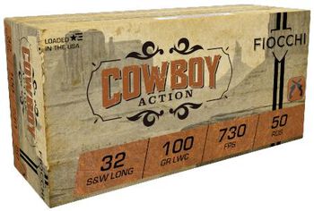Cowboy Action, 32 S&W Long, 100 Grain, Lead Wadcutter, 730 fps