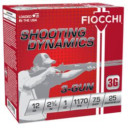 Shooting Dynamics 3-Gun, 12 Gauge, 7.5 Shot, 2-3/4 in, 1 oz, 1170 fps