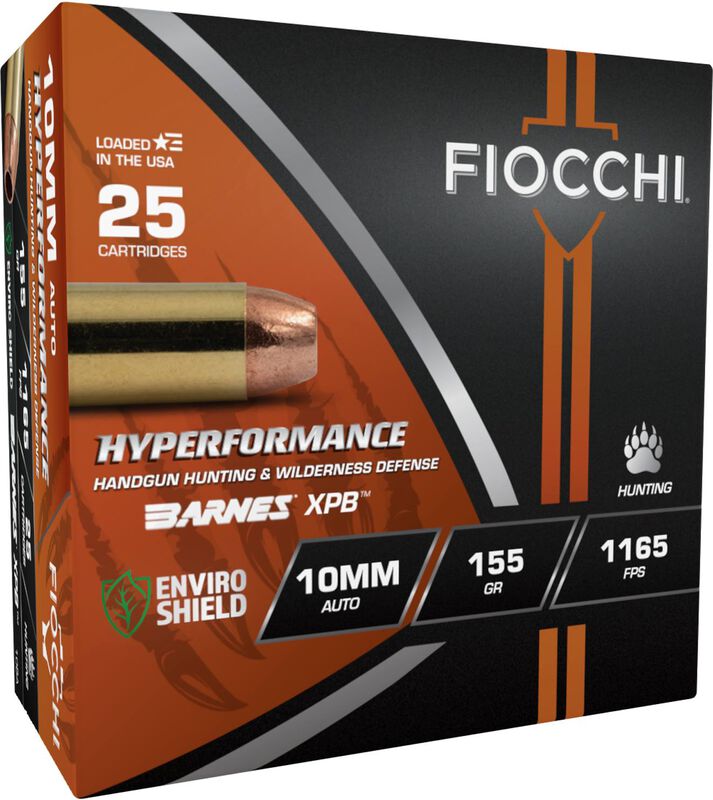 Hyperformance Hunt Handgun, 10mm Auto, 155 Grain, Barnes XPB, 1165 fps