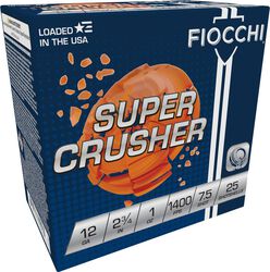 Super Crusher, 12 Gauge, 7.5 Shot, 2-3/4 in, 1 oz, 1400 fps