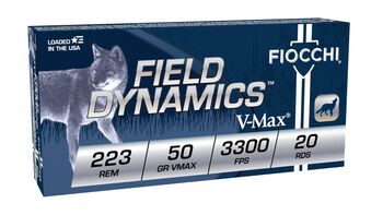 Field Dynamics Varmint, 223 Rem, 50 Grain, Hornady&reg; V-Max&reg;, 3300 fps