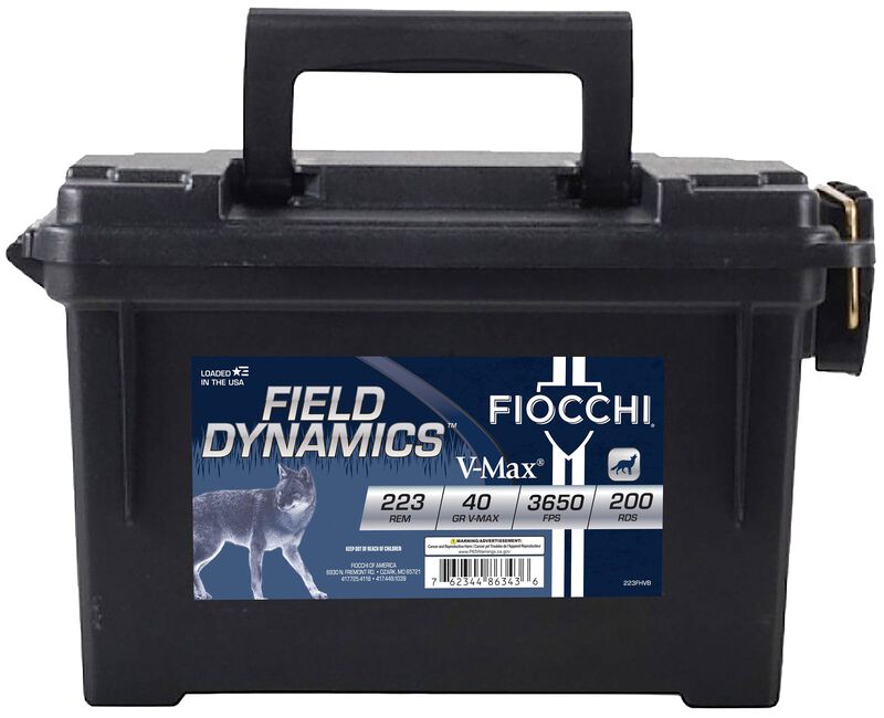 Field Dynamics Varmint, 223 Rem, 40 Grain, Hornady&reg; V-Max&reg;, 3650 fps