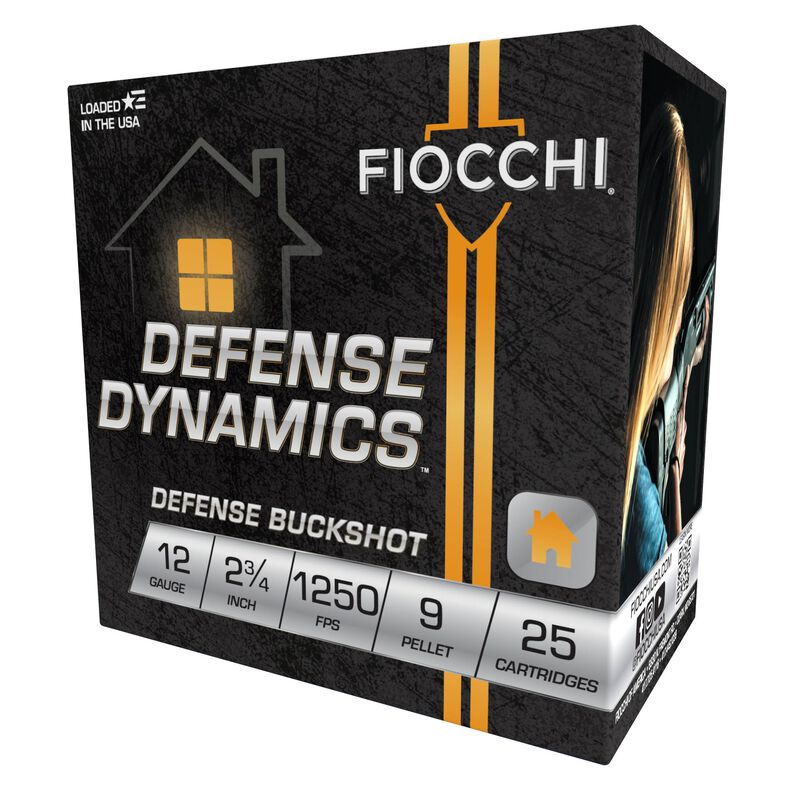 Defense Dynamics Buckshot, 12 Gauge, 1 Buck Shot, 2-3/4 in, 1250 fps