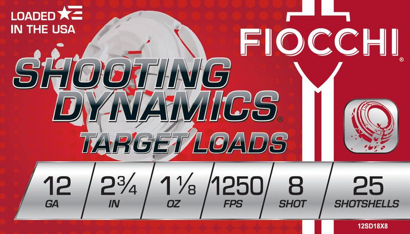 Shooting Dynamics, 12 Gauge, 8 Shot, 2-3/4 in, 1 1/8 oz, 1250 fps