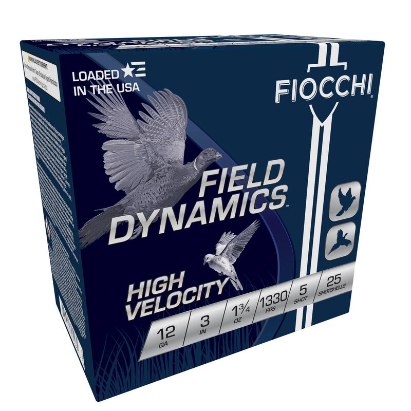 Field Dynamics High Velocity, 12 Gauge, 5 Shot, 3 in, 1 3/4 oz, 1330 fps