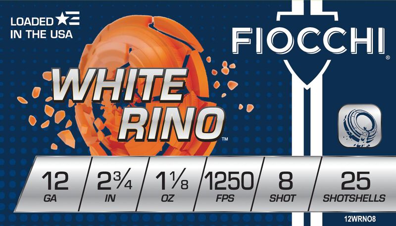 White Rino, 12 Gauge, 8 Shot, 2-3/4 in, 1 1/8 oz, 1250 fps