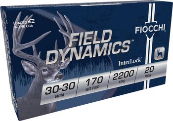 Field Dynamics Big Game, 30-30 Win, 170 Grain, Flat Soft Point, 2200 fps