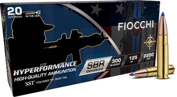 Hyperformance Defense Rifle, 300 Blackout, 125 Grain, Hornady&reg; SST&reg; Polymer Boat-Tail, 2200 fps