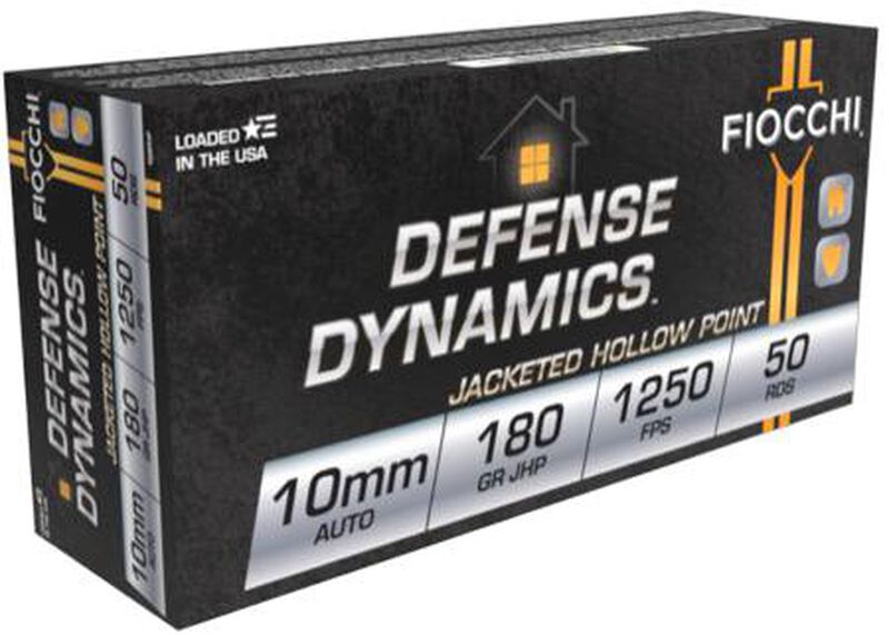 Defense Dynamics, 10mm Auto, 180 Grain, Jacketed Hollow Point, 1250 fps