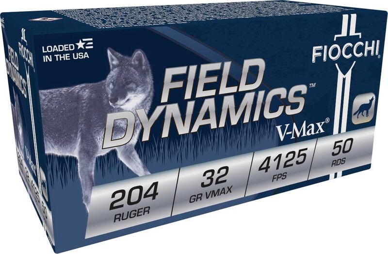 Field Dynamics Varmint, 204 Ruger, 32 Grain, Hornady&reg; V-Max&reg;, 4125 fps