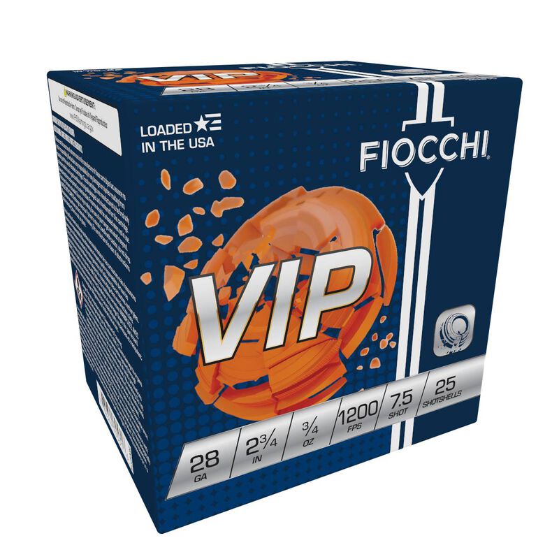 VIP, 28 Gauge, 7.5 Shot, 2-3/4 in, 3/4 oz, 1200 fps