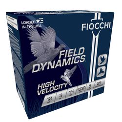 Field Dynamics High Velocity, 12 Gauge, 5 Shot, 3 in, 1 3/4 oz, 1330 fps