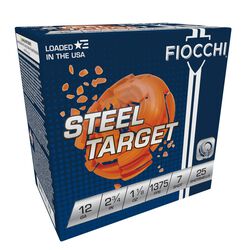 Steel Target, 12 Gauge, 7 Shot, 2-3/4 in, 1 1/8 oz, 1375 fps