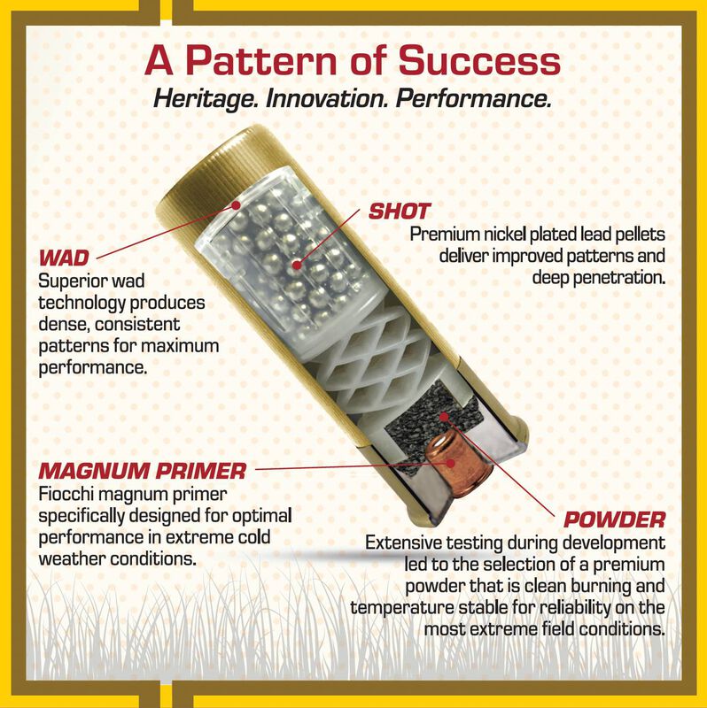 Golden Pheasant, 12 Gauge, 5 Shot, 2-3/4 in, 1 3/8 oz, 1250 fps