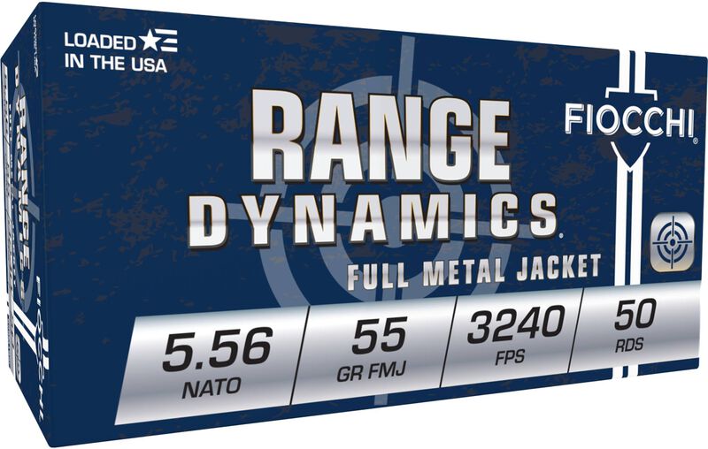 Range Dynamics Rifle, 5.56 NATO, 55 Grain, Full Metal Jacket Boat-Tail, 3240 fps