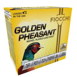 Golden Pheasant, 12 Gauge, 6 Shot, 2-3/4 in, 1 5/8 oz, 1250 fps
