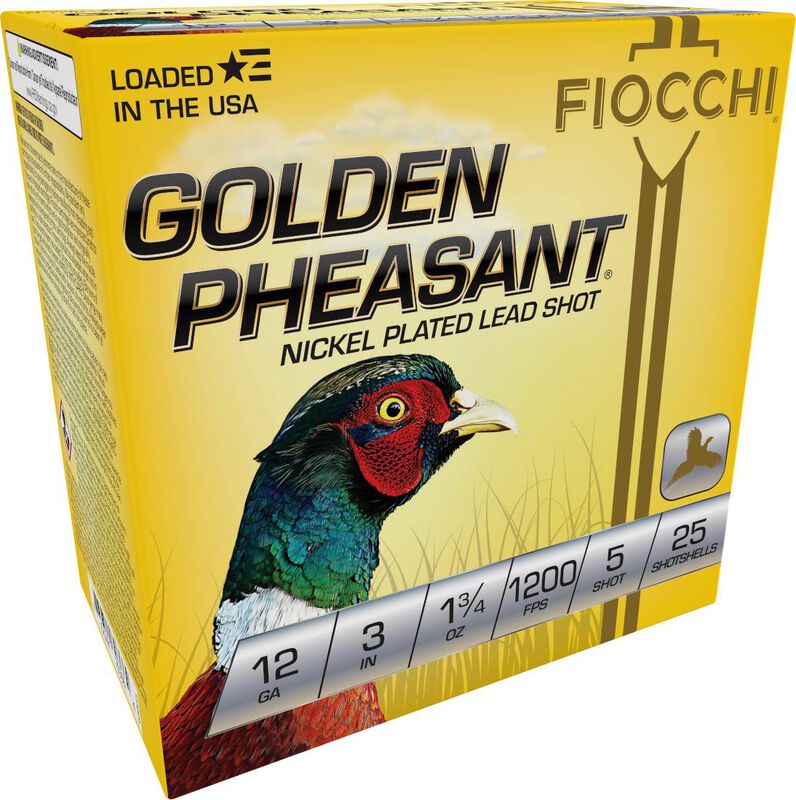 Golden Pheasant, 12 Gauge, 5 Shot, 3 in, 1 3/4 oz, 1200 fps