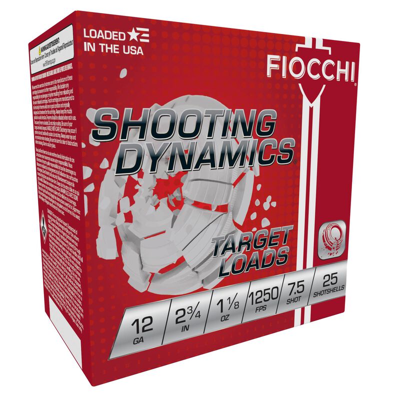 Shooting Dynamics, 12 Gauge, 7.5 Shot, 2-3/4 in, 1 1/8 oz, 1250 fps