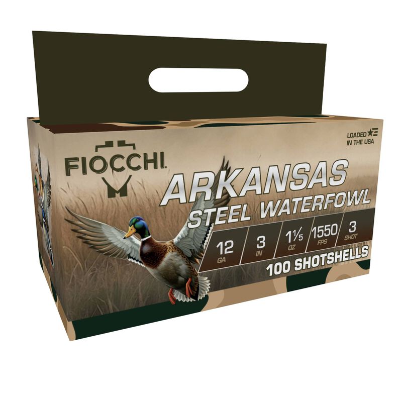 Arkansas Steel, 12 Gauge, 3 Shot, 3 in, 1 1/5 oz, 1550 fps