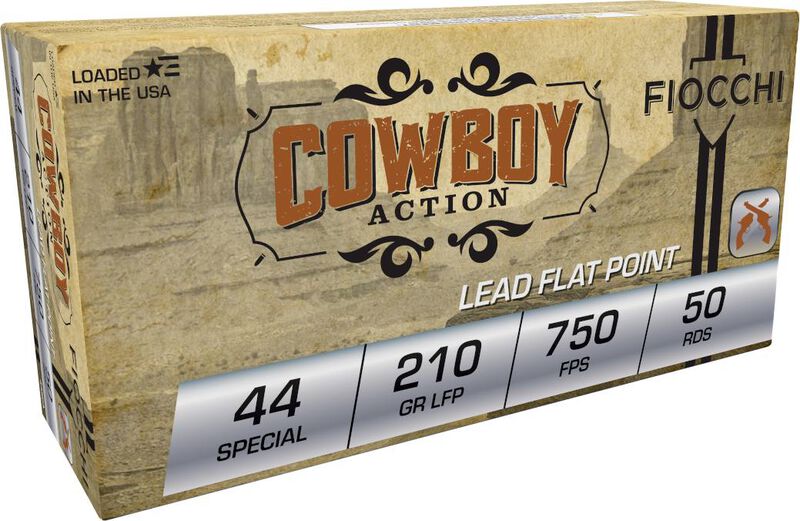 Cowboy Action, 44 Special, 210 Grain, Lead Flat Point, 750 fps