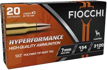 Hyperformance Hunt Rifle, 7mm Rem Mag, 154 Grain, Hornady&reg; SST&reg; Polymer Boat-Tail, 3100 fps