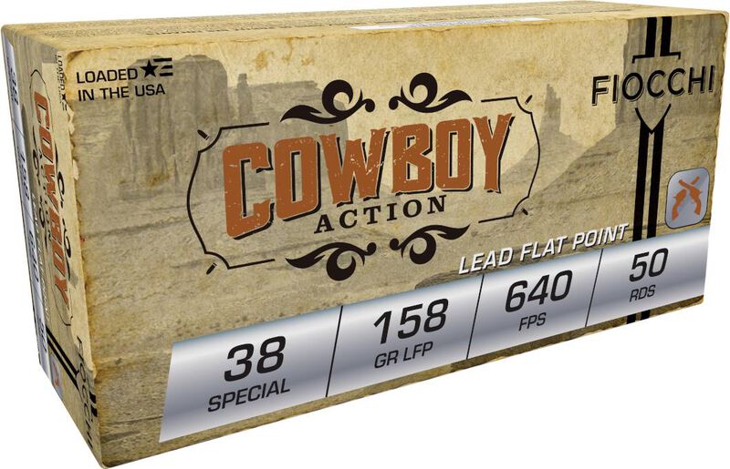 Cowboy Action, 38 Special, 158 Grain, Lead Flat Point, 640 fps