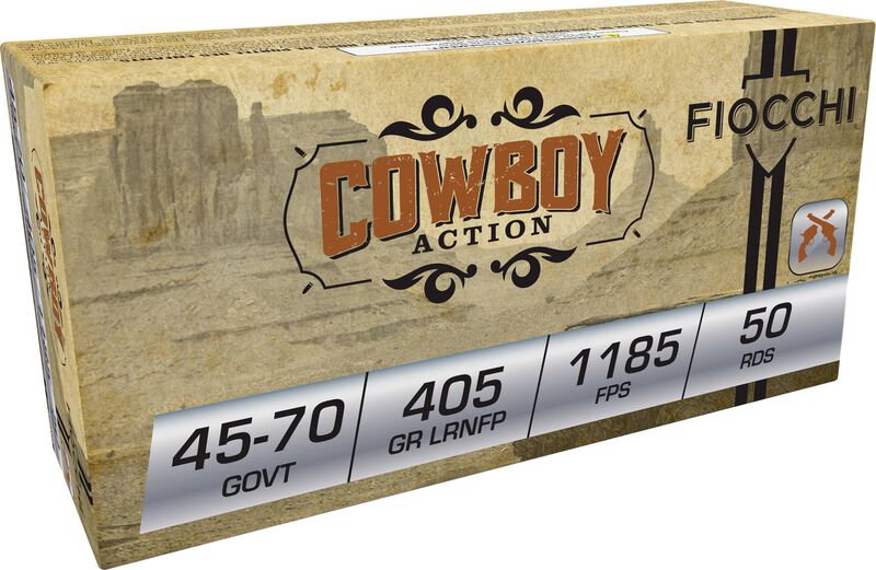 Cowboy Action Rifle, 45-70 Government, 405 Grain, Lead Round Nose Flat Point, 1185 fps