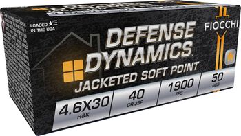 Defense Dynamics Rifle, 4.6x30 H&K, 40 Grain, Jacketed Soft Point, 1900 fps