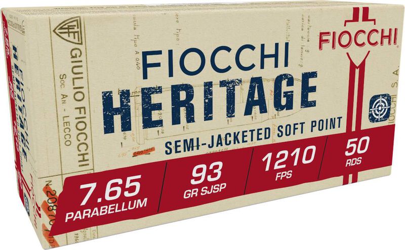 Heritage, 30 Luger/7.65PAR, 93 Grain, Semi-Jacketed Soft Point, 1210 fps