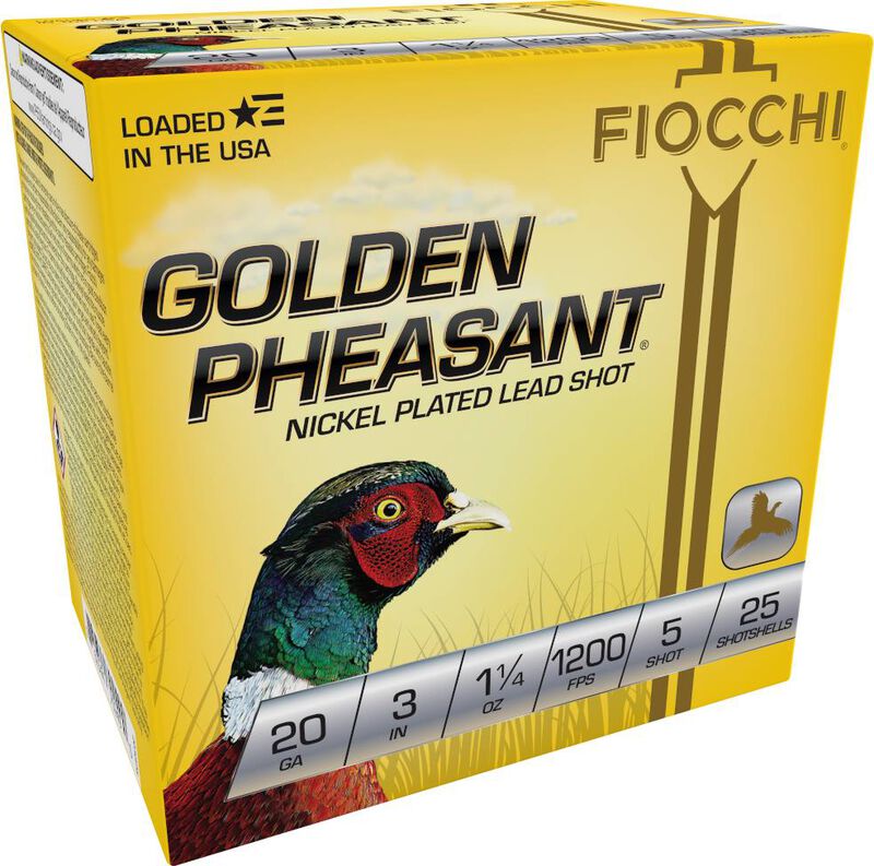 Golden Pheasant, 20 Gauge, 5 Shot, 3 in, 1 1/4 oz, 1200 fps