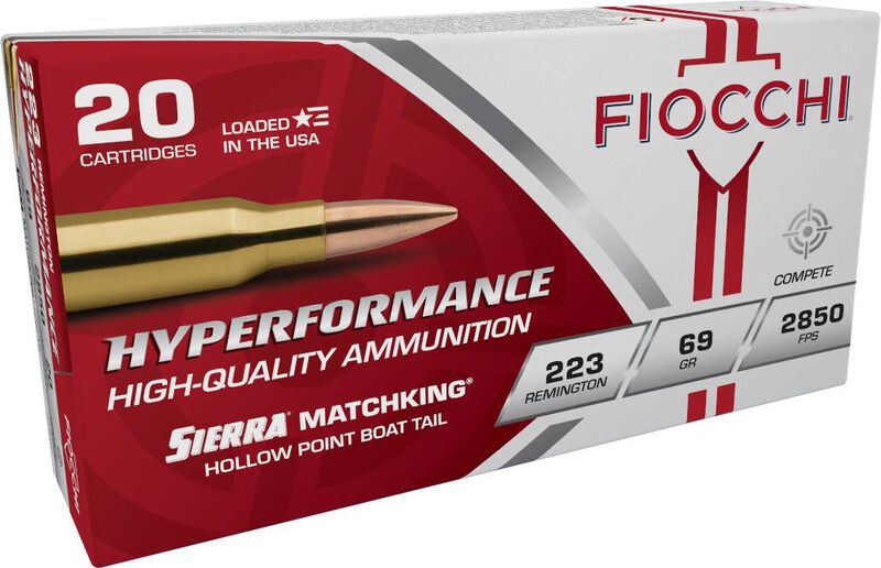 Hyperformance Match, 223 Rem, 69 Grain, Sierra&reg; MatchKing&reg; HP Boat-Tail, 2850 fps
