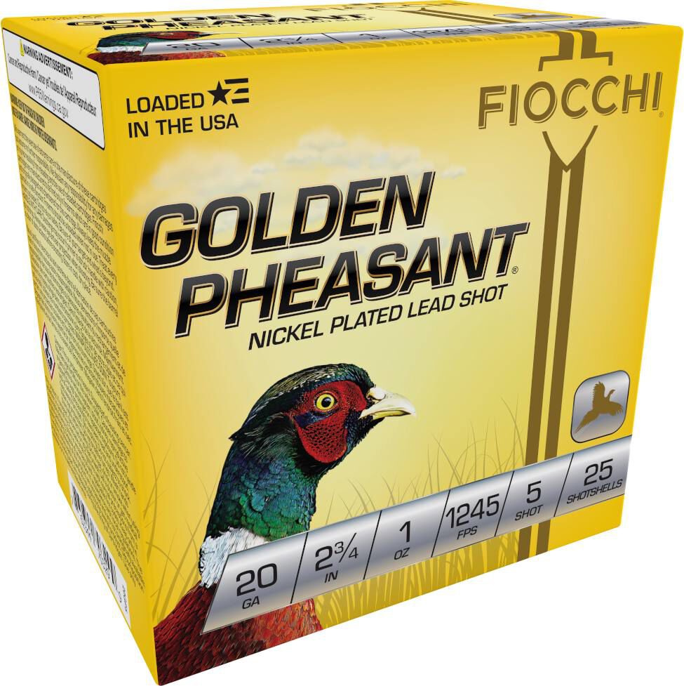 Buy Golden Pheasant 20 Gauge Ammo | 5 Shot, 1 oz, 2-3/4in / 70mm