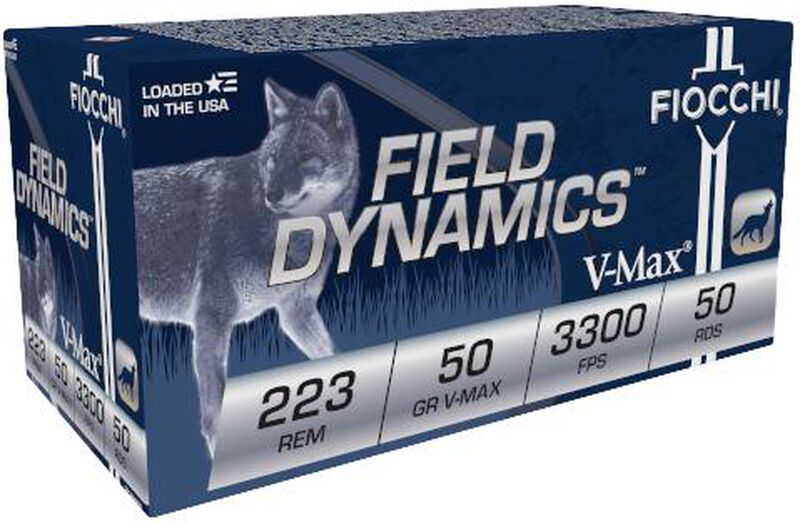 Field Dynamics Varmint, 223 Rem, 50 Grain, Hornady&reg; V-Max&reg;, 3300 fps