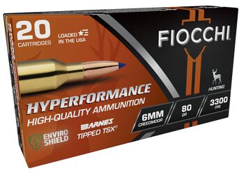 Hyperformance Hunt Rifle, 6mm Creedmoor, 80 Grain, Barnes&reg; TTSX&trade; Polymer Tipped Copper HP, 3300 fps