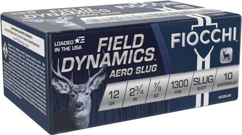 Field Dynamics Aero Slug, 12 Gauge, 383 Grain, 2-3/4 in, 1300 fps