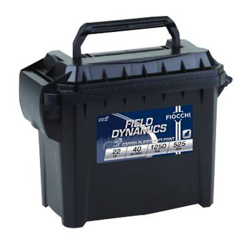 Field Dynamics Rimfire, 22 LR, 40 Grain, Copper Plated Round Nose, 1250 fps