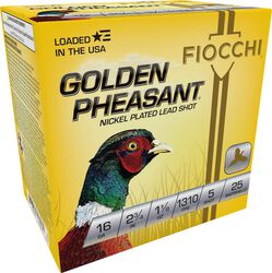 Golden Pheasant, 16 Gauge, 5 Shot, 2-3/4 in, 1 1/8 oz, 1310 fps
