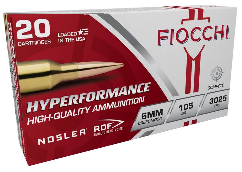 Hyperformance Match, 6mm Creedmoor, 105 Grain, Nosler&reg; RDF&trade; HP Boat-Tail, 3025 fps