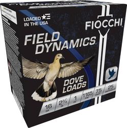 Field Dynamics Dove Loads, 16 Gauge, 7.5 Shot, 2-3/4 in, 1 oz, 1165 fps
