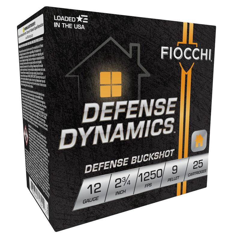 Defense Dynamics Buckshot, 12 Gauge, 1 Buck Shot, 2-3/4 in, 1250 fps