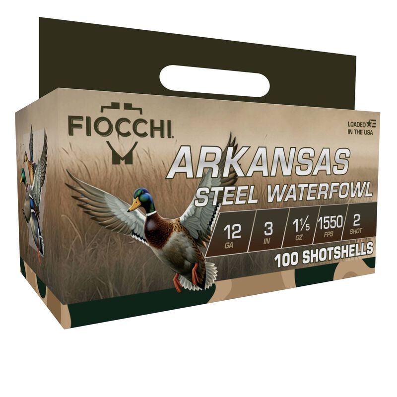 Arkansas Steel, 12 Gauge, 2 Shot, 3 in, 1 1/5 oz, 1550 fps