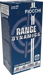 Range Dynamics Rimfire, 22 LR, 40 Grain, Lead Round Nose, 1050 fps