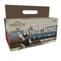 Texas White Wing, 12 Gauge, 7.5 Shot, 2-3/4 in, 1 1/8 oz, 1250 fps