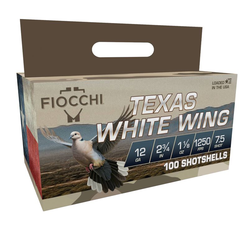Texas White Wing, 12 Gauge, 7.5 Shot, 2-3/4 in, 1 1/8 oz, 1250 fps