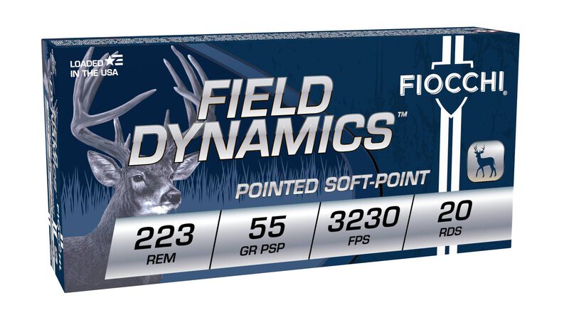 Field Dynamics Varmint, 223 Rem, 55 Grain, Pointed Soft Point, 3230 fps