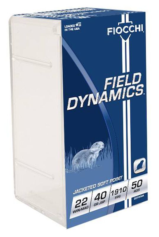 Field Dynamics Rimfire, 22 WMR, 40 Grain, Jacketed Soft Point, 1910 fps
