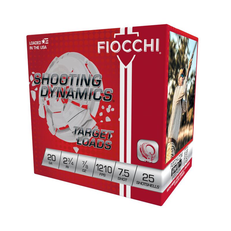 Shooting Dynamics, 20 Gauge, 7.5 Shot, 2-3/4 in, 7/8 oz, 1210 fps